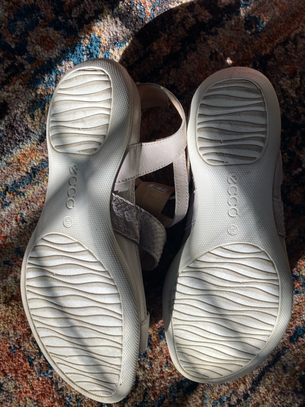 Ecco Beige Multi-Strap Comfort Sandals - Picture 3 of 3
